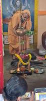 HH Swamiji performs Abhisheka at the historic Raja Ghat Temples (26.03.2025)